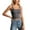 Gray, variant on Women's Strappy Tank Top Sleeveless Camisole Tight Fitted Stretch Basic Layering Inner Wear Casual Summer Tops Slim Fitted Camisole