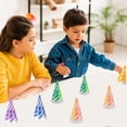 thumbnail image 4 of 6 Pcs Impossible Cones Spiral Fidget Toys, Piercing Pyramid Puzzle Toy B, Stress Relief Sensory Toy, 4 of 5