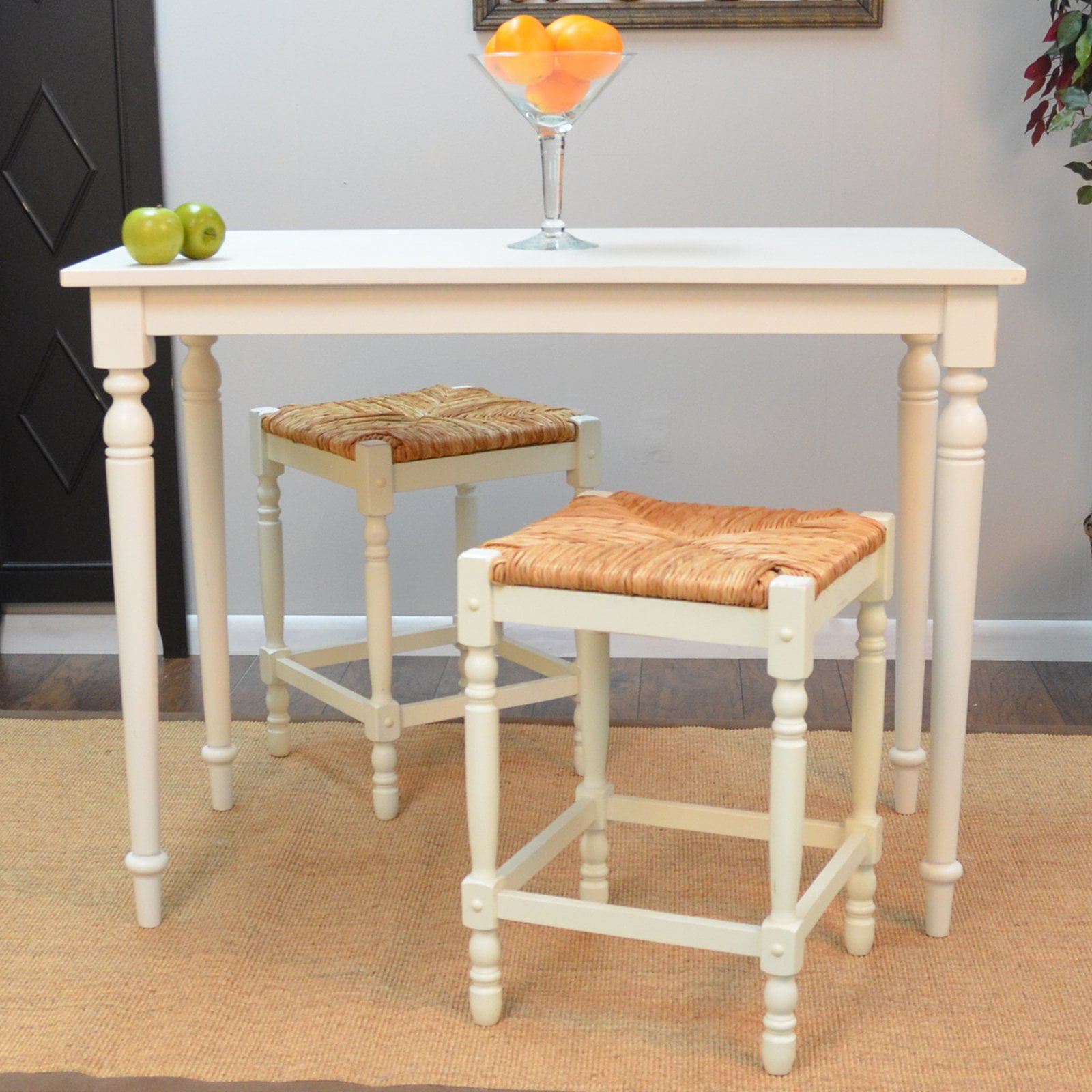 Ina Hawthorne Bar Table Antique White Com
