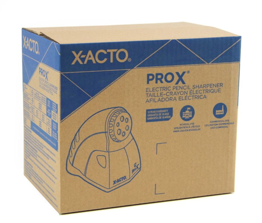 Model 1612 Quiet Pro Electric Pencil Sharpener AC-Powered, 3 x 5 x 9, Black/Silver/Smoke