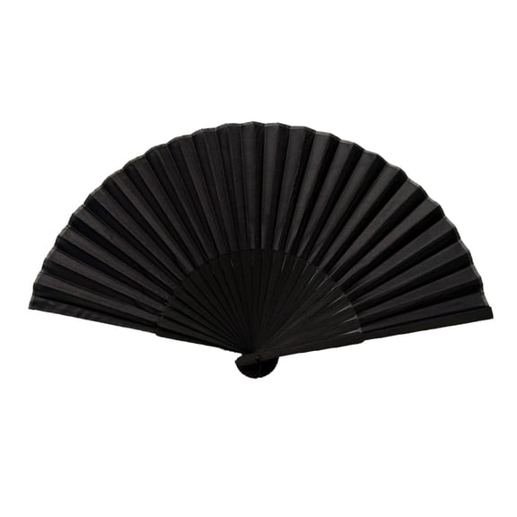 FVDPWYE Black Hand Fan Bamboo Hand Fan Birthday Gift Elegant Handheld Folded Fan Vintage without Pocket