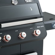 Monument Grills Mesa 3-Burner Black Propane Gas Grill with Clear View Lid and LED Controls