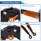 thumbnail image 4 of Palancas de freno y embrague cortas largas para Kawasaki ZZR600 2005-2009, palanca de freno ajustable de motocicleta, aleación de aluminio, cabeza negra, mango naranja, 4 of 6