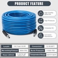 thumbnail image 3 of 100FT Sewer Jetter Hose Kit for Pressure Washer, 5800 PSI Drain Cleaner Hose with 1/4 Inch NPT Fittings, 4 Sewer Jet Nozzles, Heavy Duty Water Jetting Kit (Blue), 3 of 7