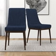 thumbnail image 3 of Ashcroft Grayson Mid-Century Modern Dining Chair, Blue (Set of 2), 3 of 7