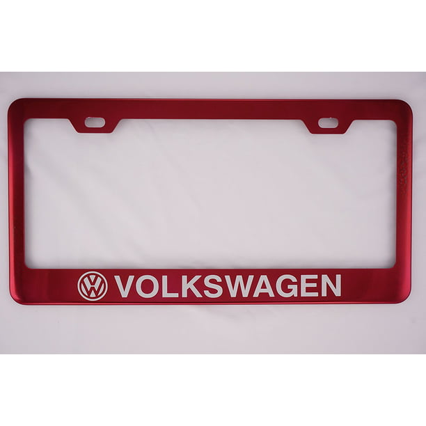 Volkswagen Red License Plate Frame, By PRC -