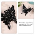 thumbnail image 2 of OULII 3Pcs Hair Barrettes for Girls Black Plastic Simple Design for Family Events, 2 of 7