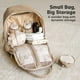 thumbnail image 2 of KeaBabies Mochila para pañales - Mochilas multifuncionales para pañales de viaje, bolsas para cambiar pañales para bebés de maternidad, capacidad compacta de 12 litros, cuero de PU, impermeable, unise, 2 of 5