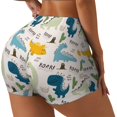 thumbnail image 1 of Fotbe Childish Dinosaur Shorts Sin Costuras – Shorts Deportivos de Cintura Alta para Mujer, Elásticos para Gimnasio, Yoga, Running o Ciclismo-Large, 1 of 8