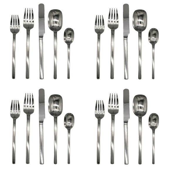 Mikasa Zena 18/8 Stainless Steel 20pc. Flatware Set (Service for Four)