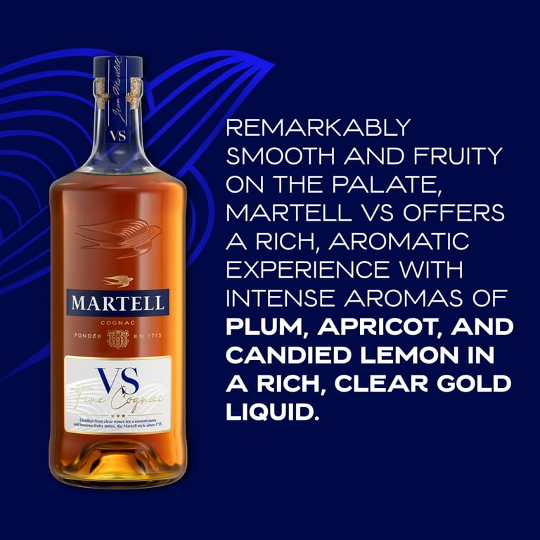 Martell VS Cognac, 750 ml Bottle, 40% ABV - Walmart.com