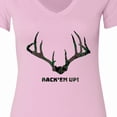 thumbnail image 4 of Inktastic Rack 'em Up in Camo Women's V-Neck T-Shirt, 4 of 5