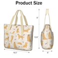 thumbnail image 3 of Tote Bag for Women - Golden Retriever with Bones and Paws Shoulder Bag - Large Utility Work Duffle Bag with Zipper Handbag for Travel, Work, Sprots, 3 of 5