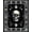 Black White, Pattern 2, variant on ODIKA 2'x3' Washable Doormat Skull Goth Skeleton Damask Border Gothic Ornate Filigree Motif for Entryway, Kitchen, Laundry Room, Non-Slip, Low Pile