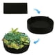 thumbnail image 3 of Bolsa de plantación redonda para jardín al aire libre, invernadero, fieltro, tela, planta, flor, vegetal, maceta, cubo, negro, 70x30cm Advancent HA5752-03, 3 of 6