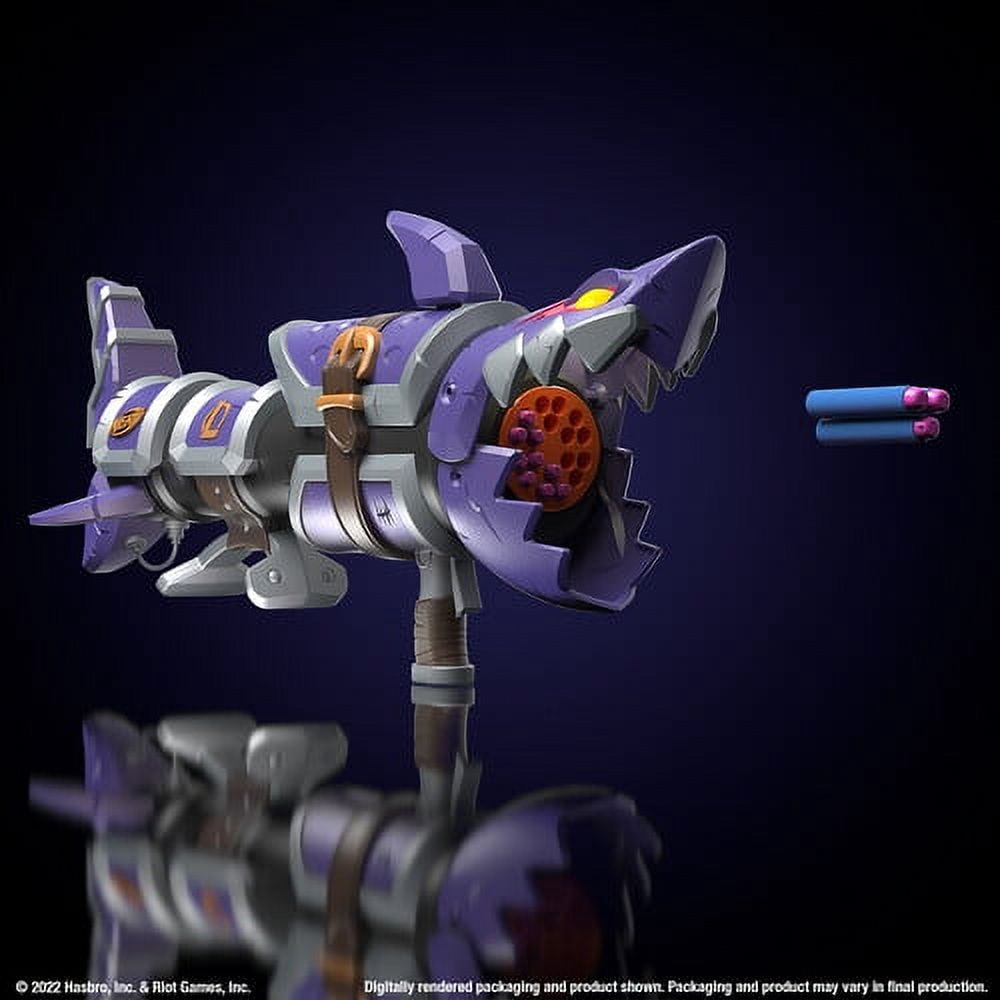 Nerf ナーフ　LMTD Jinx FishBones blaster Hasbro Nerf LMTD League of Legends Jinx Fishbones Blaster, 18-dart