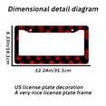 thumbnail image 2 of Red Skull License Plate Prame Aluminum Rust-Proof Auto Parts License Plate Decorative Screws Fit Standard 2 Holes 1 U.S. License Plate, 12.2x 6.3 Inch, 2 of 7