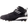 thumbnail image 4 of New Balance Mens 4040V8 Mid Metal Baseball Cleats Black/White 11, 4 of 6