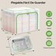 thumbnail image 4 of 3 Piezas Bolsas De Almacenamiento, Cajas De Almacenamiento Transparente Con Soporte De Estructura De Acero, Bolsas Para Guardar Cobijas Y Edredones 100% Impermeable, Súper Estable, 4 of 7
