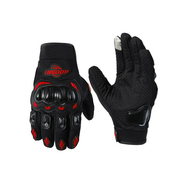 Thinsony Men S Motocross Gloves With Extra Padding For Maximum Protection • Firm Grip With Rough Leather red M