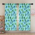 thumbnail image 5 of Blackout Kids Curtains,Light Blue Dinosaurs Forest Pattern Childrens Insulated Curtains Set Of 2,Bedroom Essentials,Toddler Room Decor 52"x63", 5 of 5