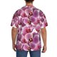 thumbnail image 3 of Fotbe Orchids Flowers Camisa Estampada de Manga Corta para Hombre, Casual de Verano, Estilo Playero, Sin Arrugas-XX-Large, 3 of 5