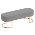 thumbnail image 1 of Contemporary Velvet Bench, 1 of 6