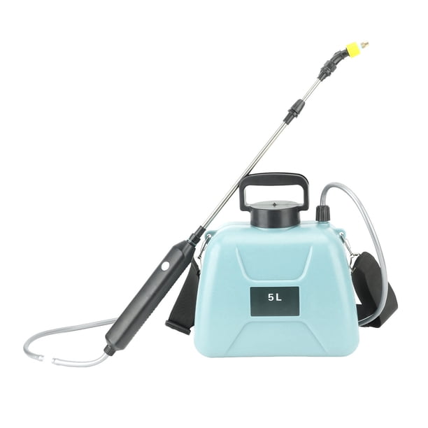 Manija De Funcionamiento De Baterías, Rociador Eléctrico De 5 Litros Con Escala De Tanque Translúcido Recargable USB 1.5 Horas Pulverizador Continuo De 2400 MAh Battery Sprayer