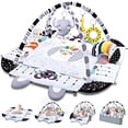 thumbnail image 1 of TFDER - Tapete de juego para gimnasio para bebé, tapete 5 en 1 y gimnasio de actividades, tapete de bola lavable, tapete de juego infantil con juguetes desmontables para exploración sensorial y, 1 of 5