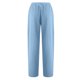 thumbnail image 4 of ICHUANYI Clearance Women Casual Color Pockets Buttons Elastic Waist Comfortable Straight Pants(Sky Blue, XXL) ICHUANYI WER2023080914527, 4 of 4