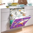 thumbnail image 5 of Dailycode Dishwasher Magnet Cover Magnetic Fridge Door Cover Home Kitchen Decor, Cute Shark and Star, 23"x 26", 5 of 6