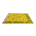 thumbnail image 2 of Ahgly Company Machine Washable Indoor Rectangle Oriental Yellow Traditional Area Rugs, 4' x 6', 2 of 4