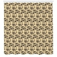 thumbnail image 3 of Ambesonne Tree Shower Curtain, Tropical Palms Hawaii, 69"Wx70"L, Sand Brown Chocolate, 3 of 3