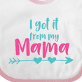 thumbnail image 4 of Inktastic I Got It from My Mama, Mom, Mother, Arrow, Hearts Boys or Girls Baby Bib, 4 of 4