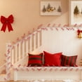 thumbnail image 4 of Christmas Rattan Berry Garland, Frosted Red Berries, Artificial Vine Decor, Flexible Hanging Design, Festive Home Accent, 4 of 9