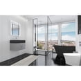 thumbnail image 5 of Nile 24" Gray Wood Floating Vanity with Black Top and Chrome Trim, 5 of 10