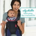 thumbnail image 5 of Infantino Swift Classic Baby Carrier with Wonder Cover Bib, Unisex 8-25 lbs, 2-Position, Black, 5 of 10