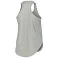 thumbnail image 3 of Women's Profile Heather Gray Michigan State Spartans Arch Logo Racerback Scoop Neck Tank Top, 3 of 3