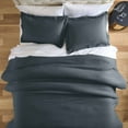 thumbnail image 2 of Better Homes & Gardens 3-Piece Grey Waffle Stripe Comforter Set, Adult King, 2 of 7