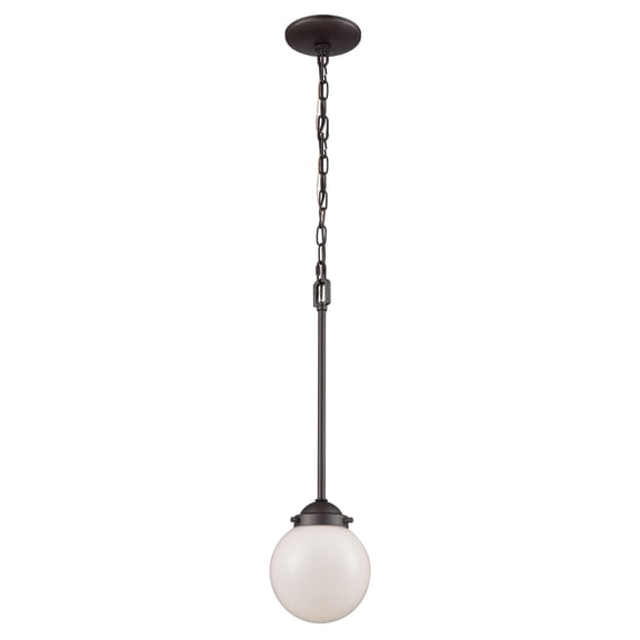 Elk Home 6-Inch Wide Beckett Pendant, Modern, Oil Rubbed Bronze