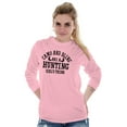 thumbnail image 4 of Hunting Girl's Thing Camo and Bling Women's Long Sleeve T Shirt Brisco Brands S, 4 of 6