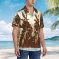 thumbnail image 2 of Lsque Western Rabbit Cowboy pattern Hawaiian Shirt for Men, Unisex Summer Beach Casual Short Sleeve Button Down Shirts-X-Large, 2 of 9
