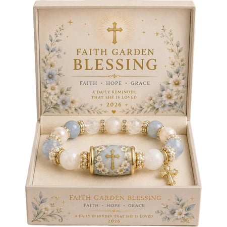 2027 Limited Edition Hummingbird Handmade Bracelet Love, Peace & Spring Blessings with Gift Box for Women, Inspirational Bluebird Jewelry Charm Beads Wristband Elastic Stretch for Grandma Mom Womens