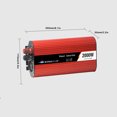 thumbnail image 4 of Sidaley Aleación de aluminio DC 12V a AC 220V Inversor de energía Reemplazo 2000W Interruptor de encendido / apagado Dual USB Heats Disipation Auto Vehículos, repuestos y accesorios Mis Sidaley VI017902-01, 4 of 6