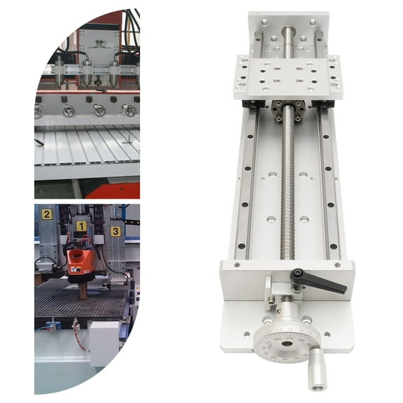 DENEST 400mm Manual Sliding Table SFU1605 Ballscrew Linear Stage Actuator with Lock