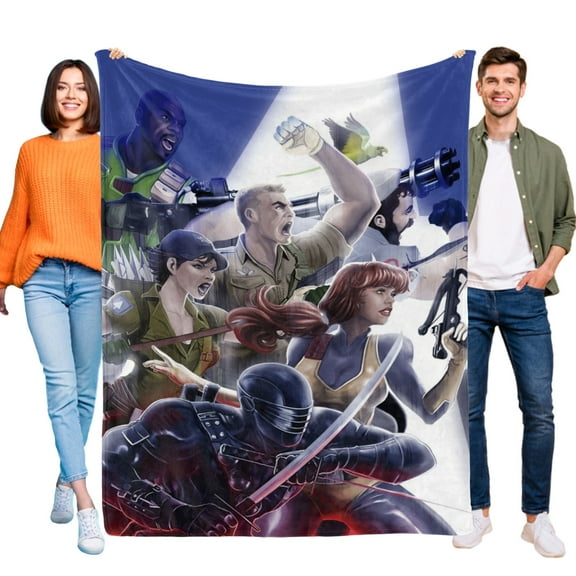 G.I. Joe Throw Blanket Gifts for Fans Lover Girls Boys Women Present Hoodie Him Bed 60"x80"
