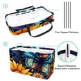 thumbnail image 4 of Starry Sky Sunflower Butterfly Large Capacity Reusable Foldable Oxford Cloth Cube Organizer Tote Bag Toy Basket, 4 of 7