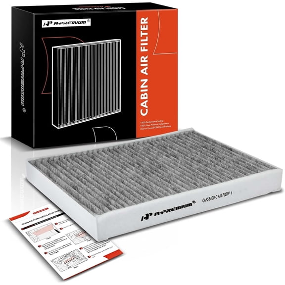 A-Premium Cabin Air Filter with Activated Carbon Compatible with Volvo XC60, XC90, S60, S80, V60, V70, XC70, V60 Cross Country & Land Rover Range Rover Evoque, Discovery Sport, LR2 & Jaguar E-Pace