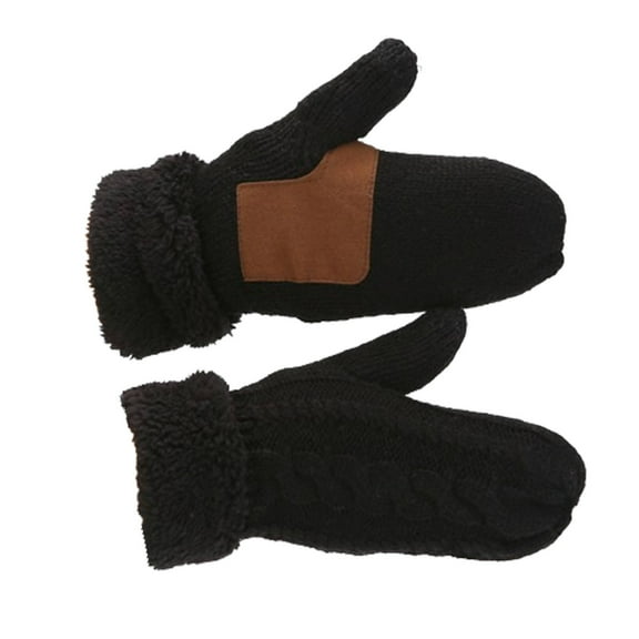 AUQ Gloves Anti-Slip Design Winter Gloves,High-Performance Grip Firm Grip Warm Gloves,Black