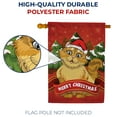 thumbnail image 3 of America Forever Merry Christmas Kitty House Flag, 28 x 40 inch Double Sided, Christmas Cat Santa Hat Decoration, Holiday Pet Decor, Outdoor Seasonal Banner, Xmas Pine Tree Winter Flag, 3 of 4